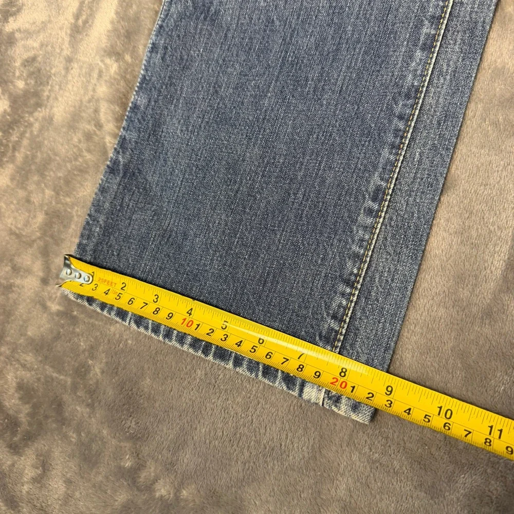 Polo Ralph Lauren 018 Slim Straight Mens 38x30 Jeans Medium Wash Starched Denim